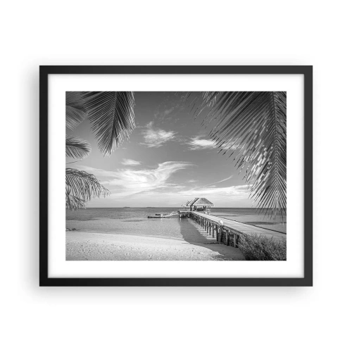 Poster in einem schwarzem Rahmen - Erinnerung oder Traum? - 50x40 cm