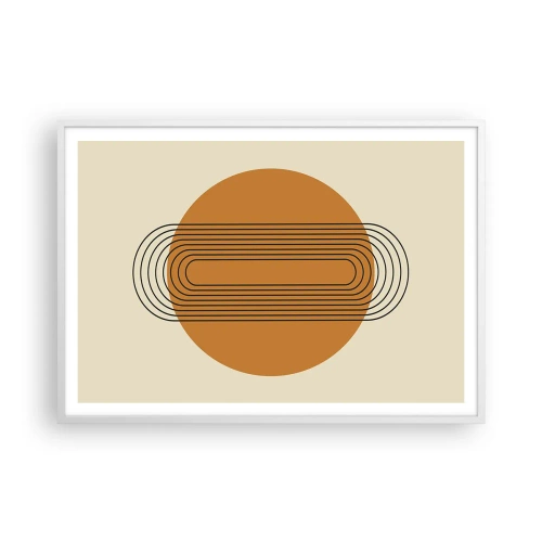 Poster in einem weißen Rahmen - Perfekter Plan - 100x70 cm
