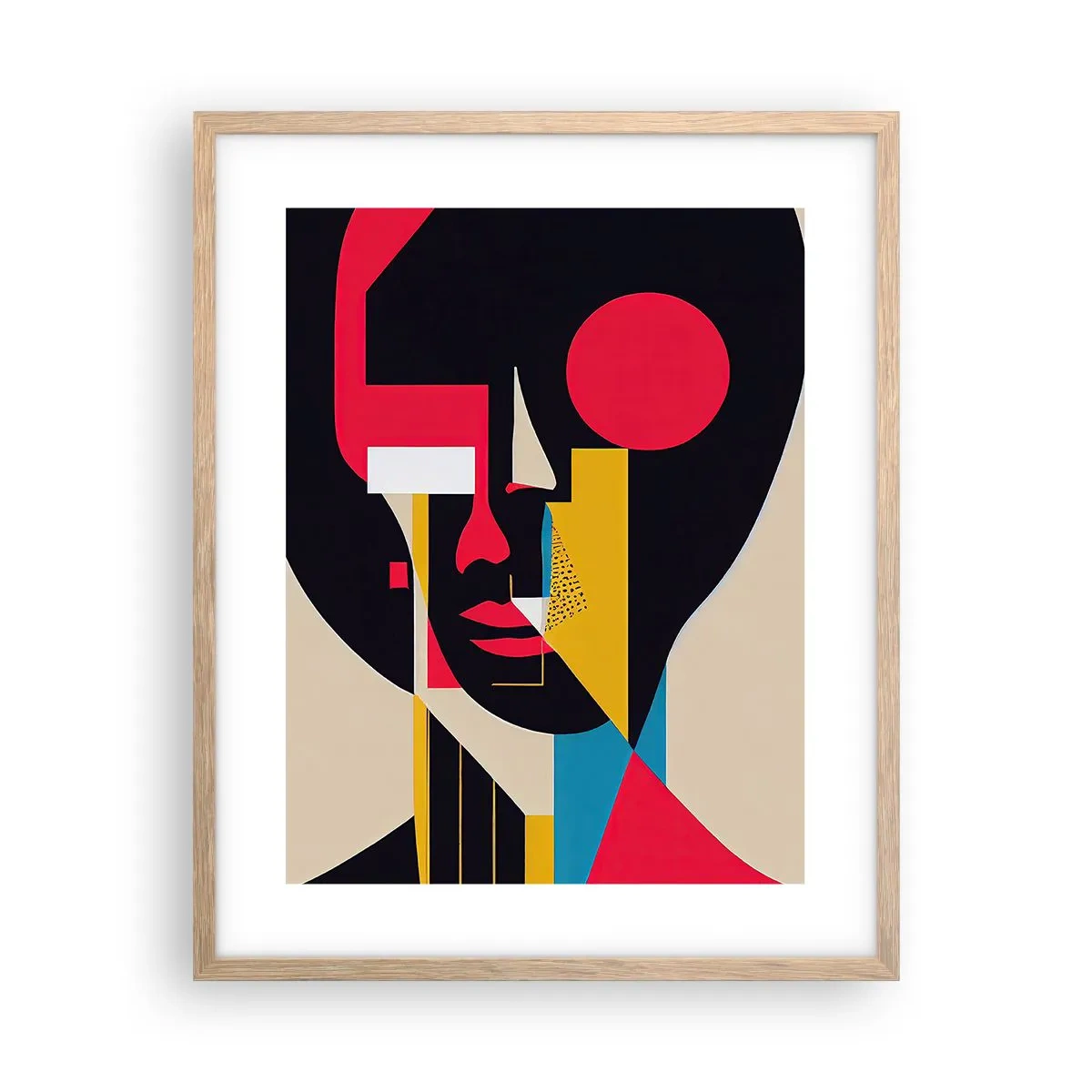 Poster in einem Rahmen aus heller Eiche - Ihre innere Welt - 40x50 cm