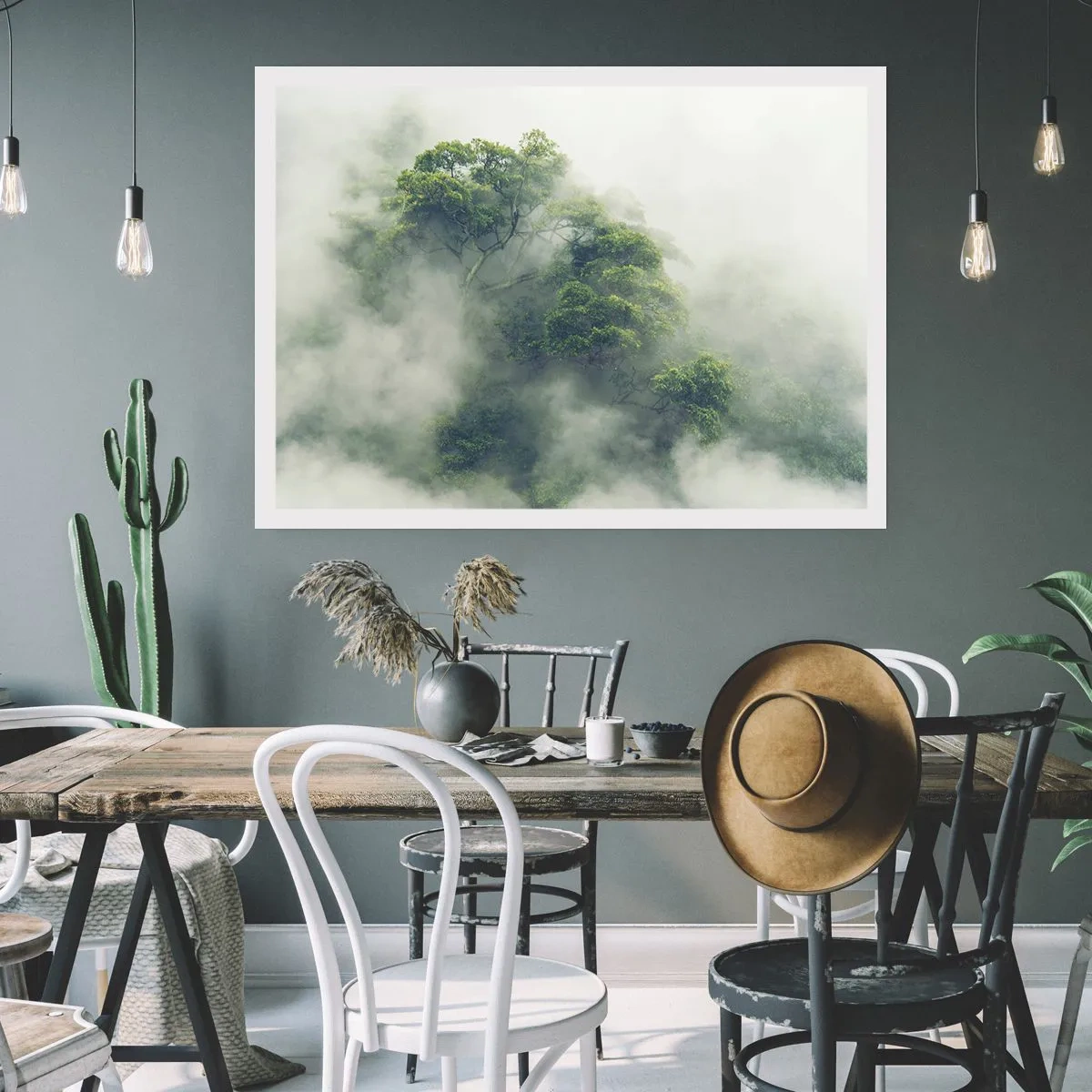 Poster - In Nebel gehüllt - 70x50 cm