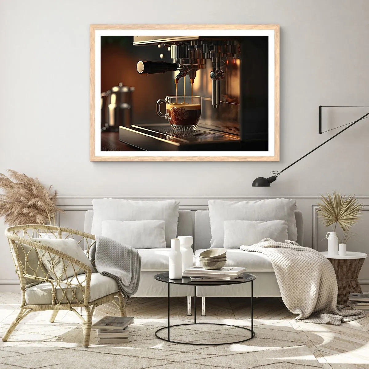 Poster in einem Rahmen aus heller Eiche - Sinnliche Mischung - 40x30 cm