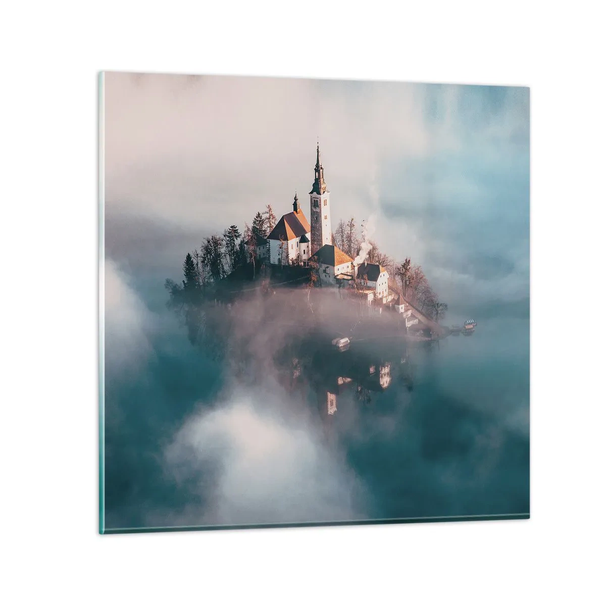 Glasbild - Bild auf glas - Trauminsel - 60x60 cm