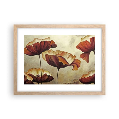 Poster in einem Rahmen aus heller Eiche - Weideland - 40x30 cm