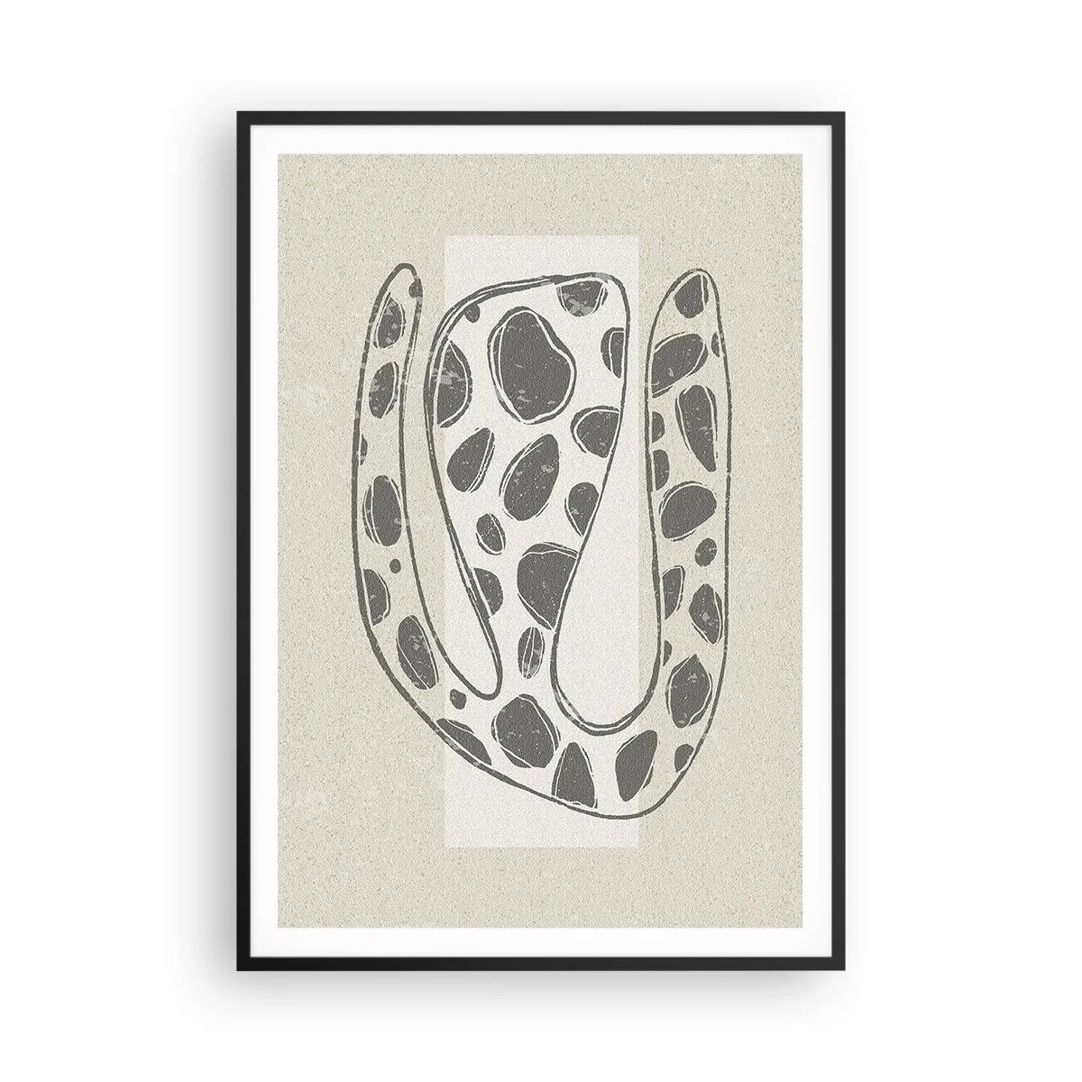 Poster in einem schwarzem Rahmen - Seltsame Kreatur - 70x100 cm