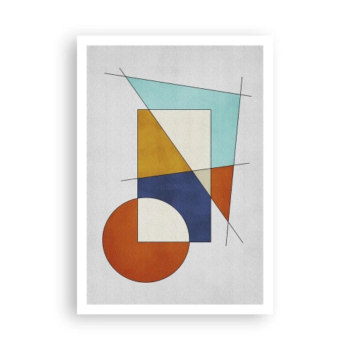 Poster - Abstraktion: modernistisches Spiel - 70x100 cm