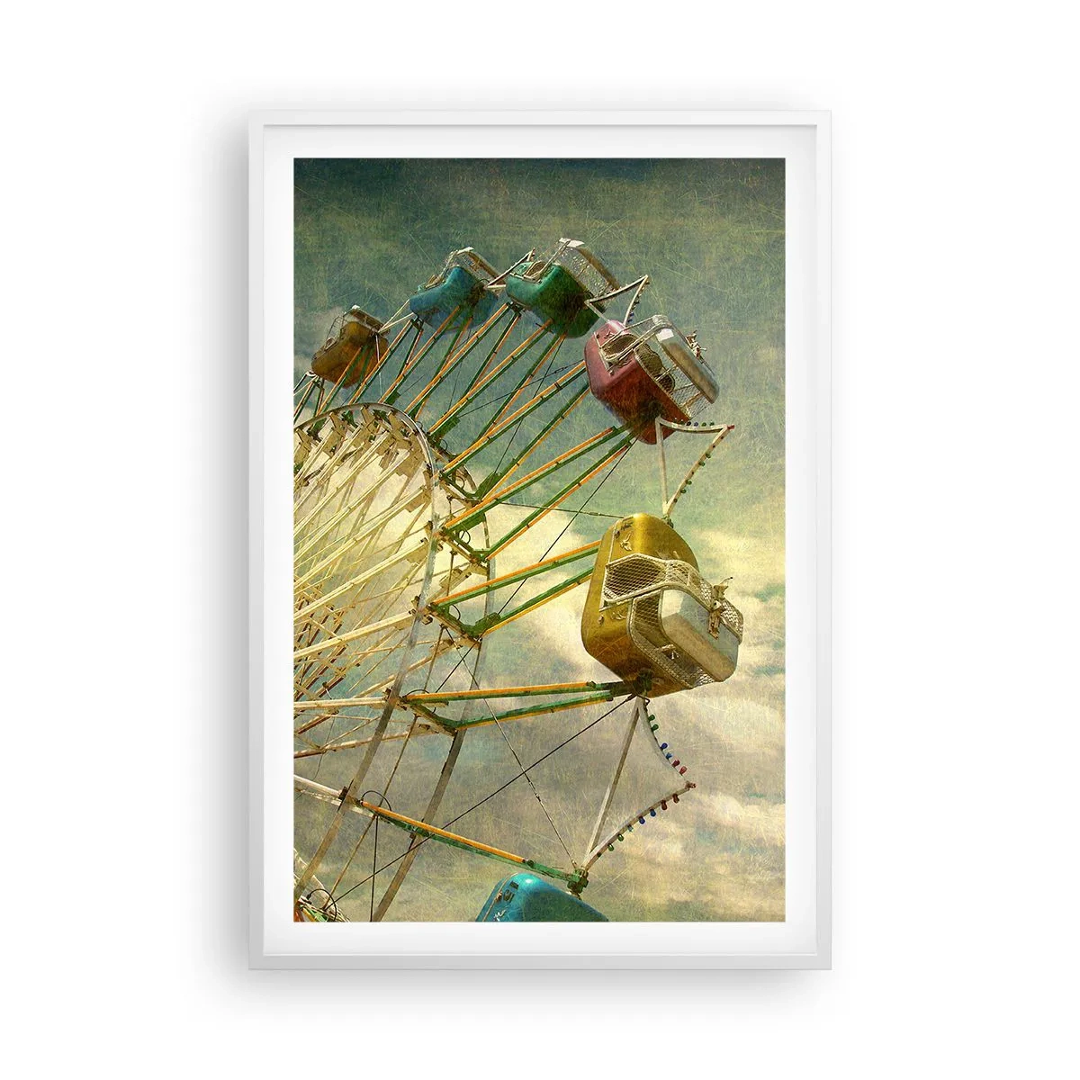 Poster in einem weißen Rahmen - Es wird Spaß geben ... - 61x91 cm