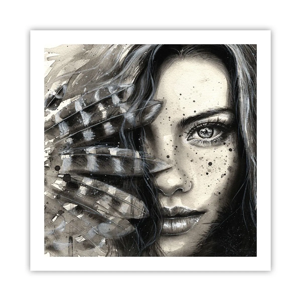 Poster - Wilde Schönheit - 60x60 cm
