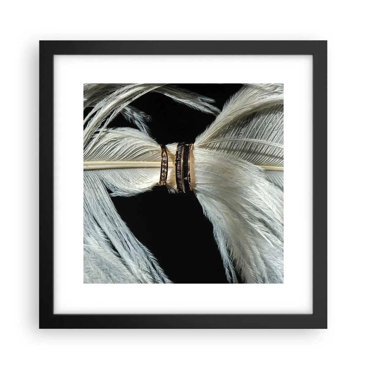 Poster in einem schwarzem Rahmen - ... und ich werde dich nicht verlassen ... - 30x30 cm