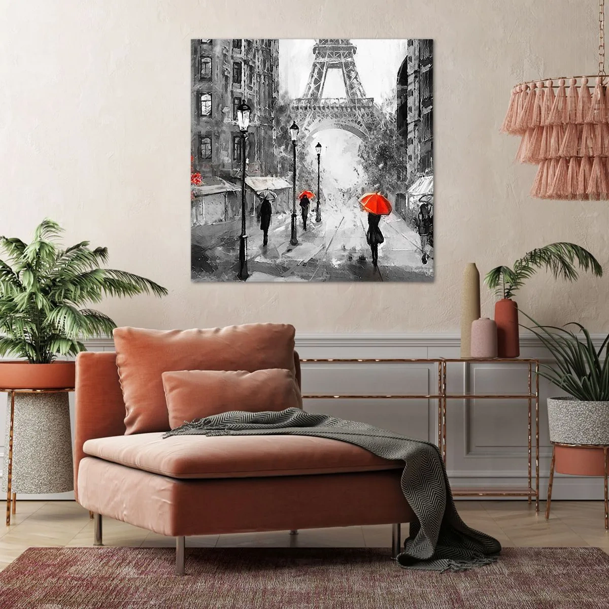 Bild auf Leinwand - Leinwandbild - Alle Wege führen zu ihr - 70x70 cm