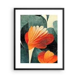 Poster in einem schwarzem Rahmen - Hitze der Tropen und Kühle des Grüns - 40x50 cm