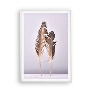 Poster in einem weißen Rahmen - Gegen das Nichts - 70x100 cm