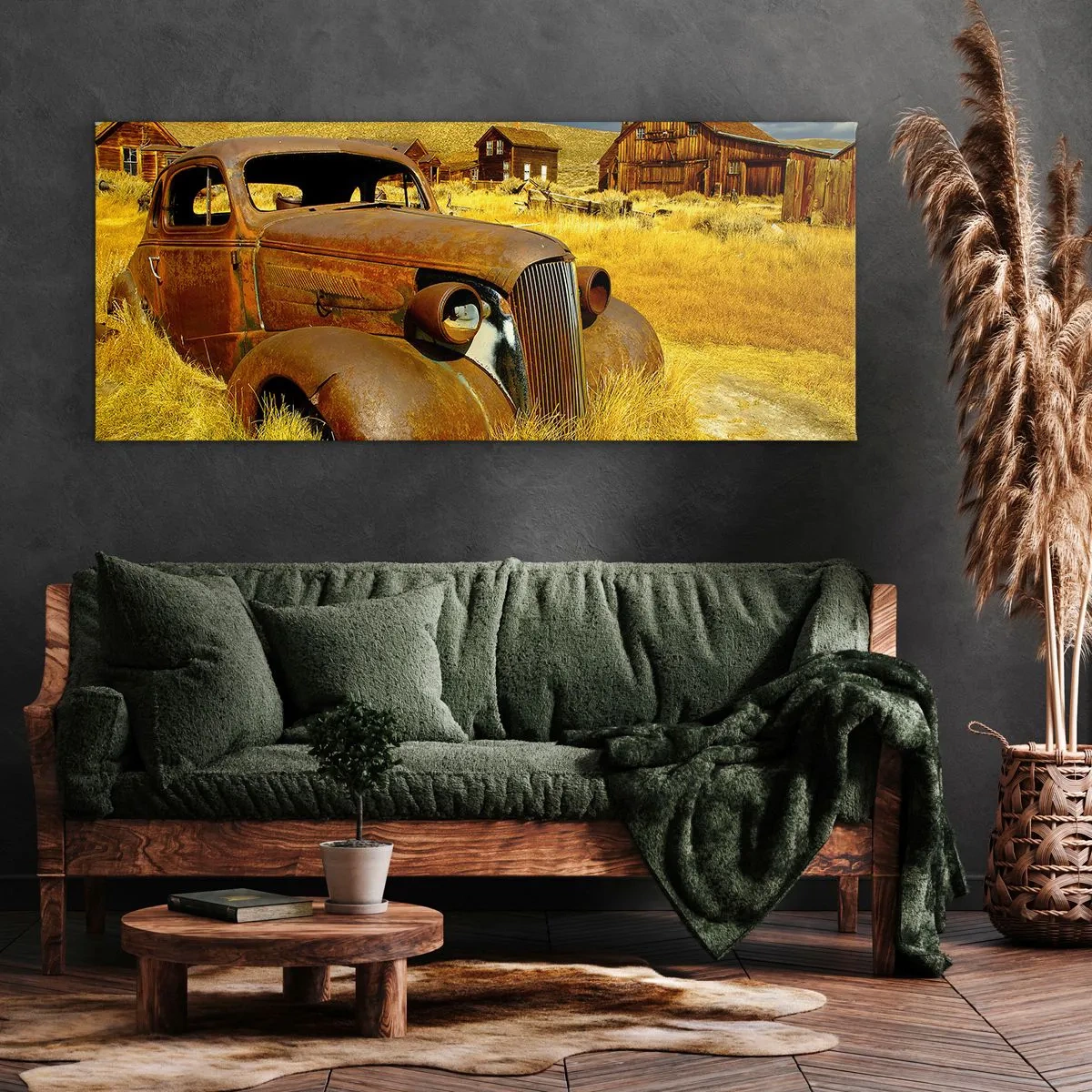 Bild auf Leinwand - Leinwandbild - Eine wohlverdiente Ruhe - 100x40 cm