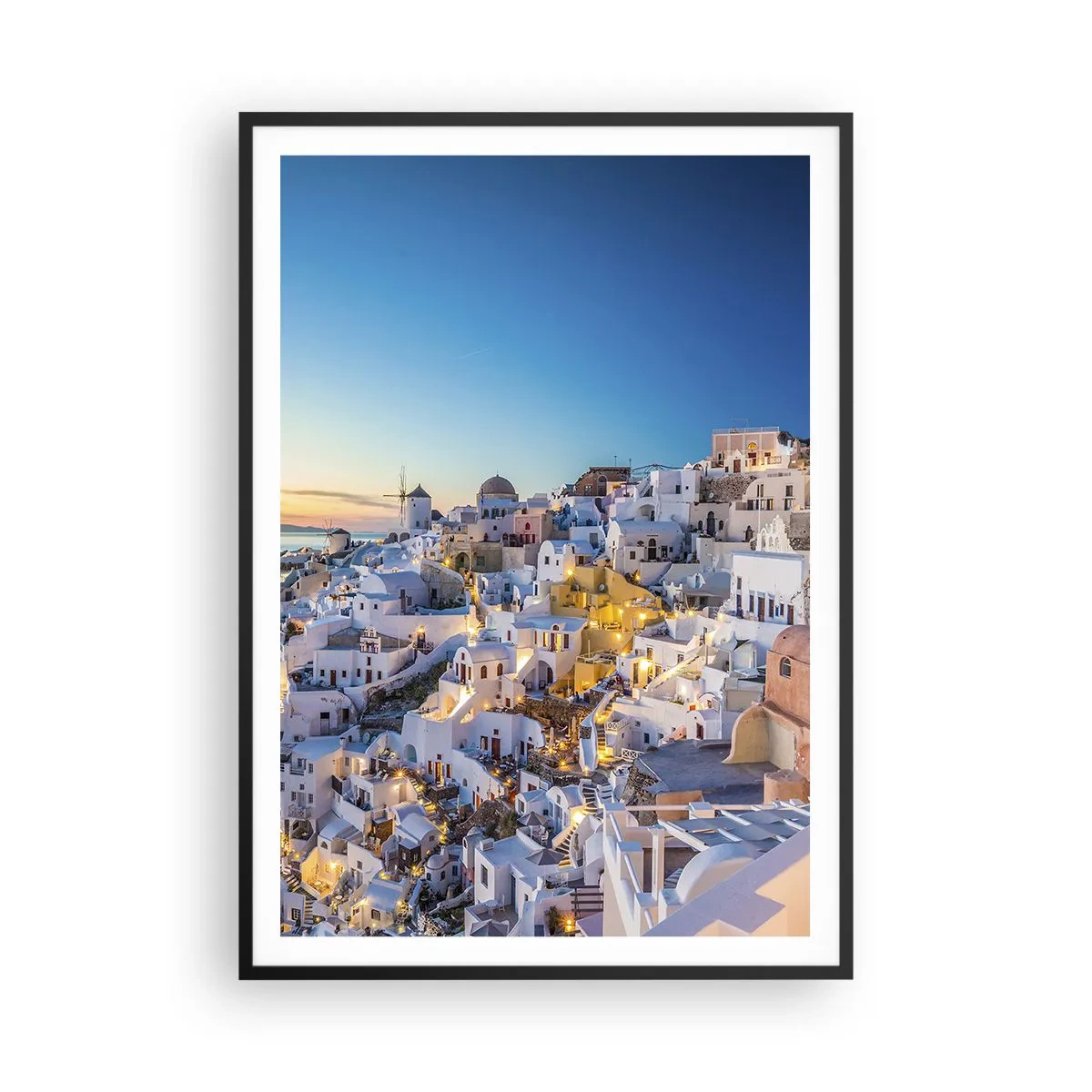 Poster in einem schwarzem Rahmen - Die Essenz des Griechischen - 70x100 cm