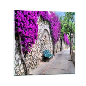 Glasbild - Bild auf glas - Lass uns so schnell wie möglich treffen - 60x60 cm