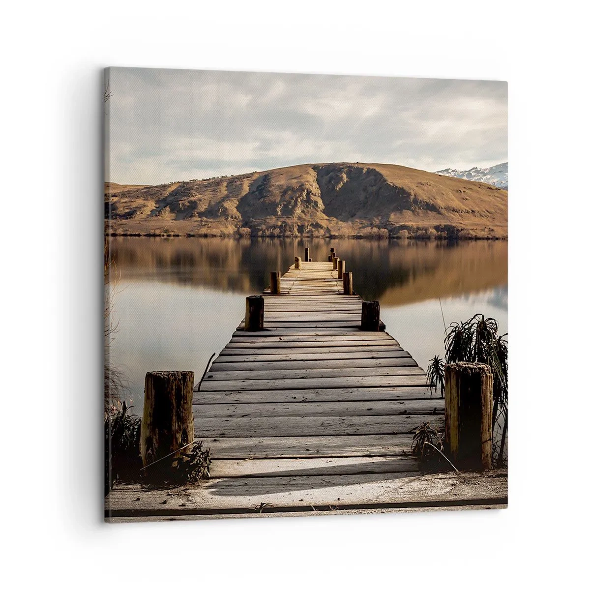 Bild auf Leinwand - Leinwandbild - Landschaft in Stille - 50x50 cm
