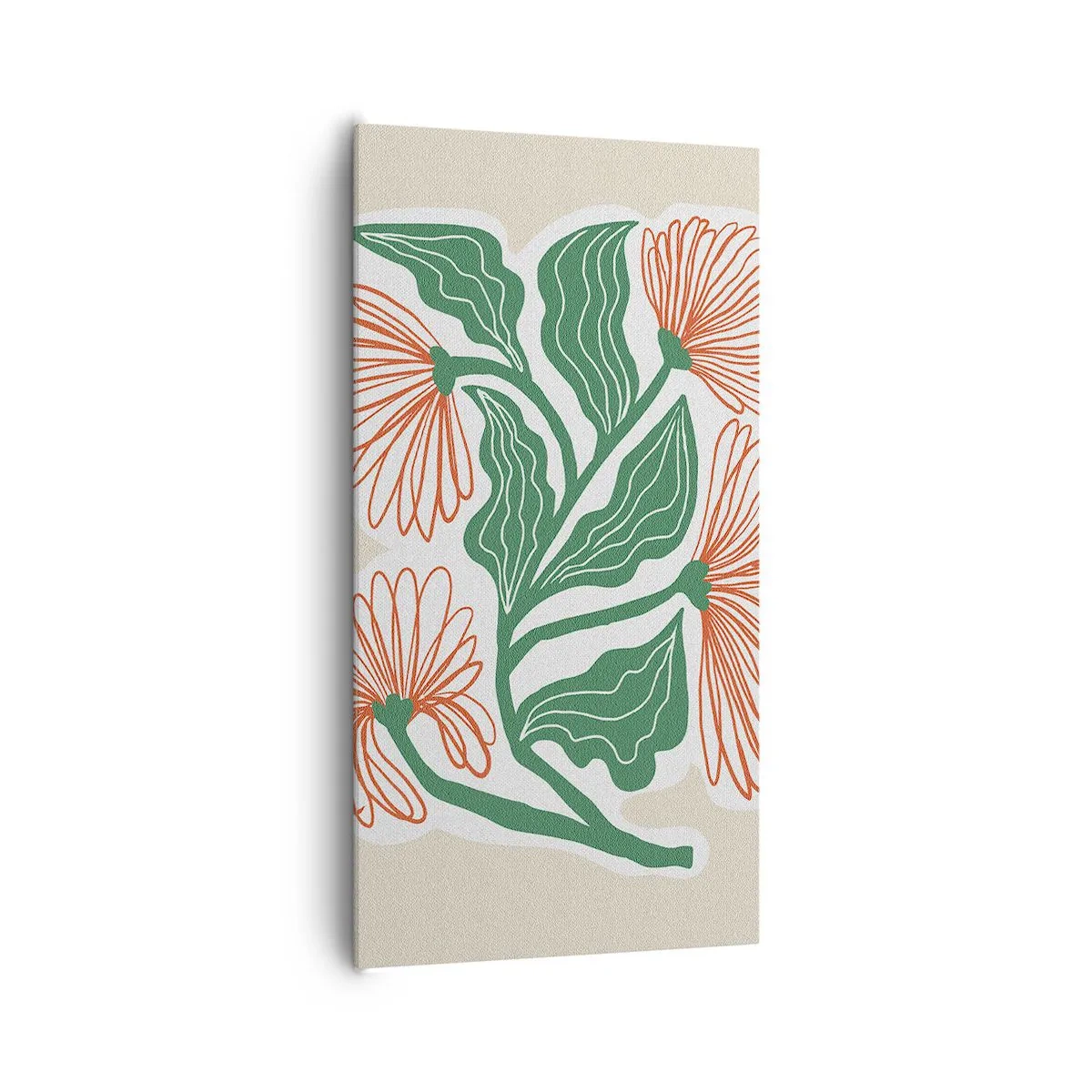 Bild auf Leinwand - Leinwandbild - Im Folkstil und modern - 65x120 cm