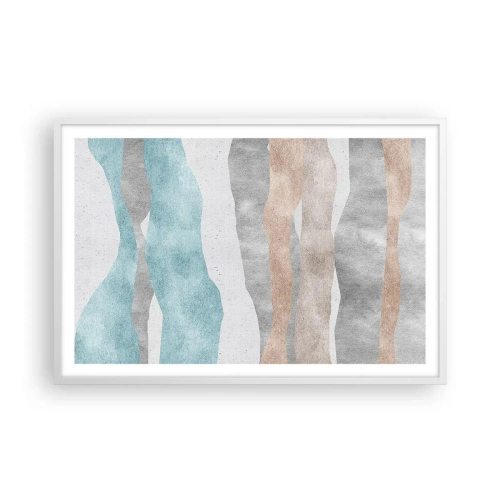 Poster in einem weißen Rahmen - Studie über Nähe - 91x61 cm