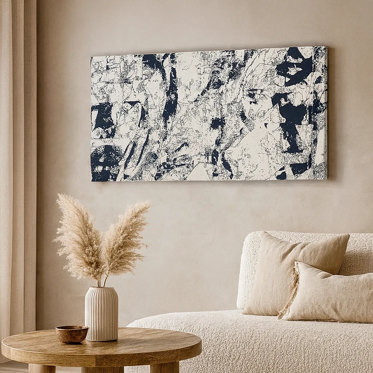 Bild auf Leinwand - Leinwandbild - Durchdringung der Gegensätze - 30x30 cm