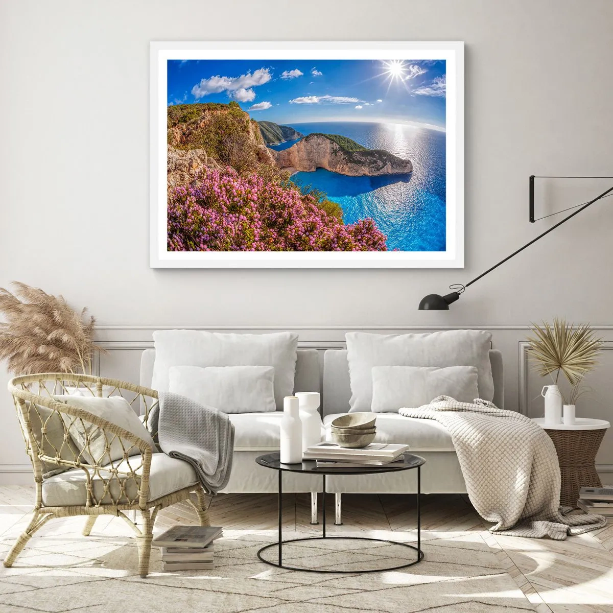 Poster in einem weißen Rahmen - Mein toller Griechenlandurlaub - 100x70 cm