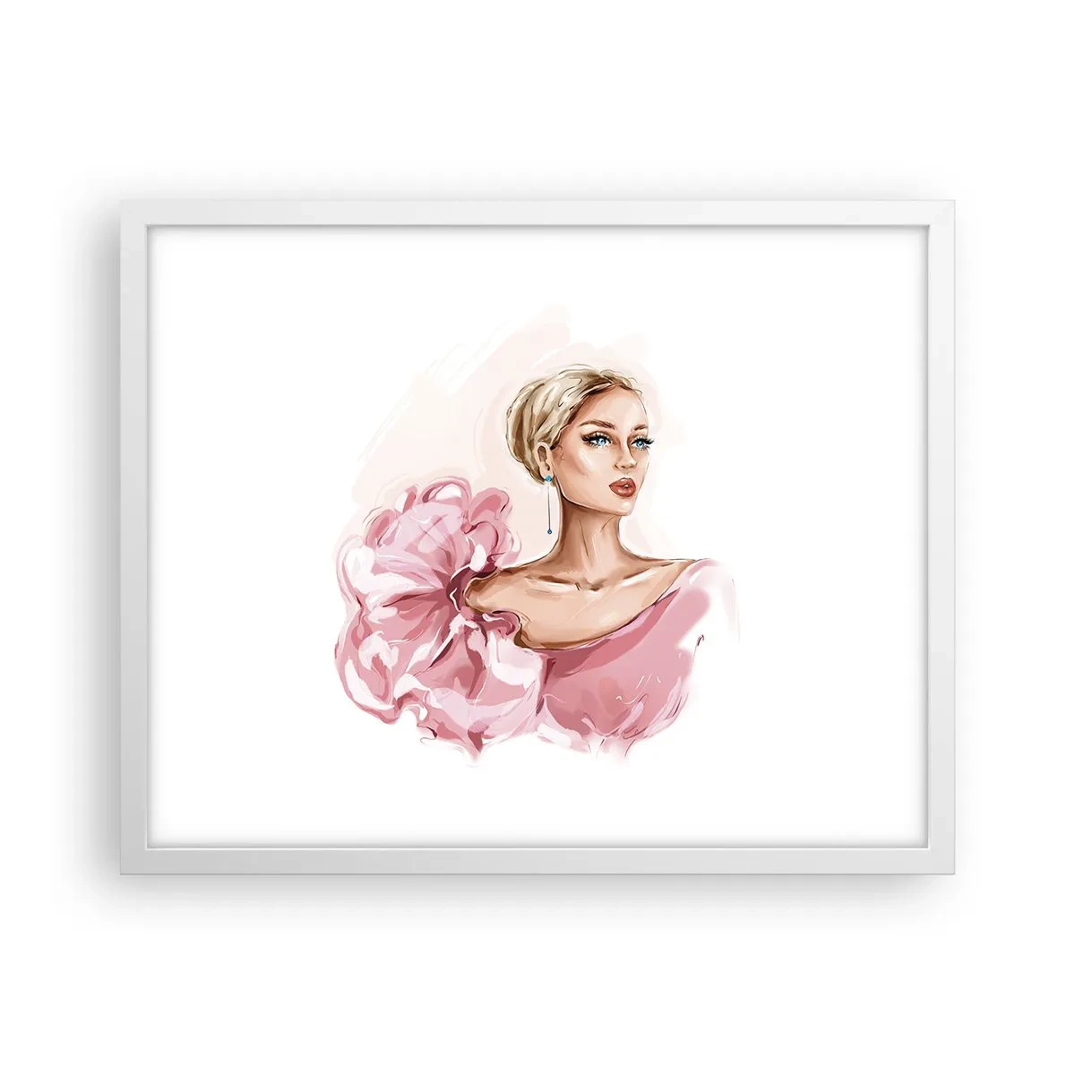 Poster in einem weißen Rahmen - Wie gemalt ... - 50x40 cm
