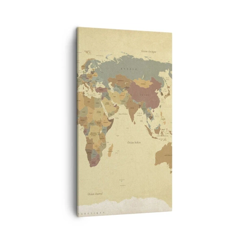 Bild auf Leinwand - Leinwandbild - Für dich - die ganze Welt - 45x80 cm