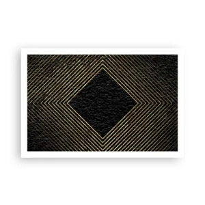 Poster - Geometrie im glamourösen Stil - 91x61 cm