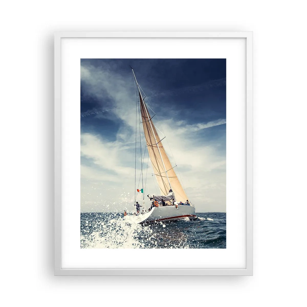 Poster in einem weißen Rahmen - Sie werden uns nicht einholen! - 40x50 cm