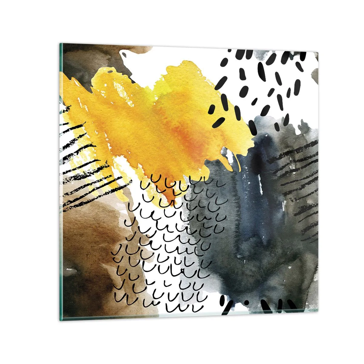 Glasbild - Bild auf glas - Ein Treffen der Elemente der Natur - 60x60 cm