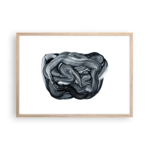 Poster in einem Rahmen aus heller Eiche - Es ist nicht so einfach - 70x50 cm