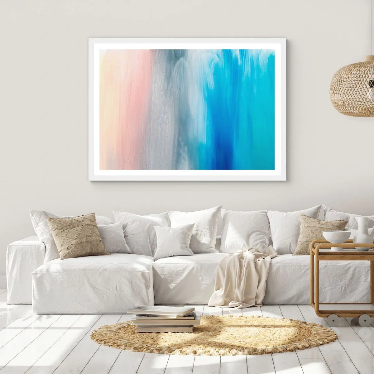 Poster in einem weißen Rahmen - Elemente: Luft - 40x30 cm