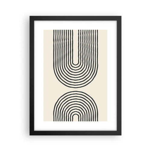 Poster in einem schwarzem Rahmen - In einem Moment ... - 30x40 cm