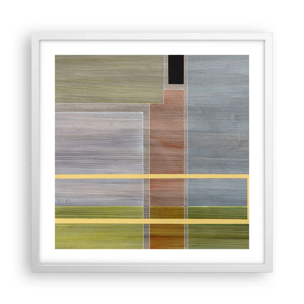 Poster in einem weißen Rahmen - Einfach und ruhig - 50x50 cm