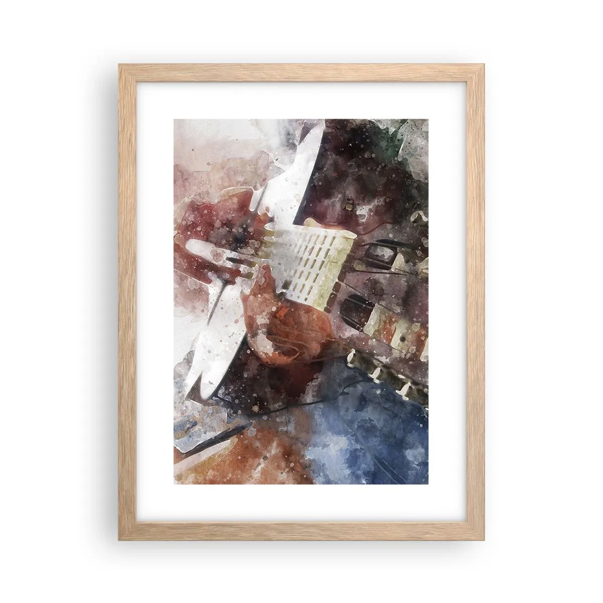 Poster in einem Rahmen aus heller Eiche - Und was halten Sie davon? - 30x40 cm