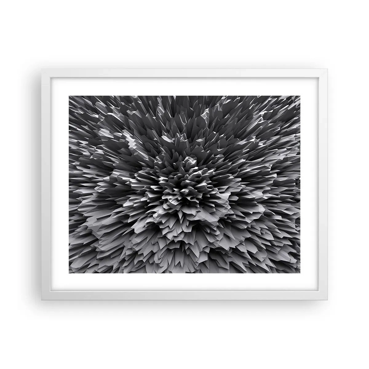 Poster in einem weißen Rahmen - Härter kann es nicht werden - 50x40 cm