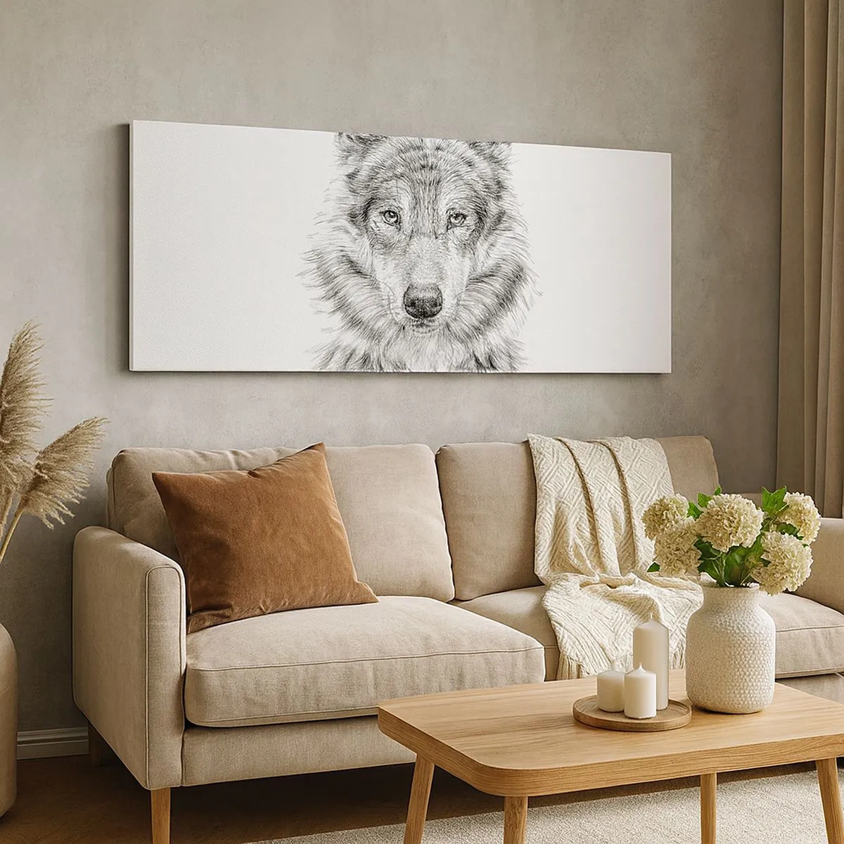 Bild auf Leinwand - Leinwandbild - Ein geborener Anführer - 100x40 cm