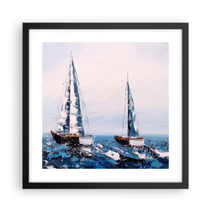 Poster in einem schwarzem Rahmen - Bruderschaft des Windes - 40x40 cm