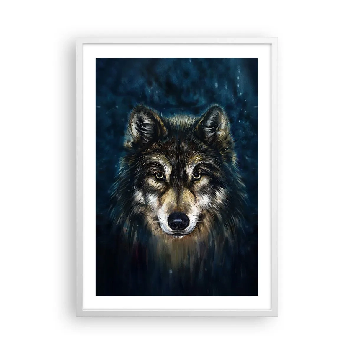 Poster in einem weißen Rahmen - Alpha? Und Omega - 50x70 cm