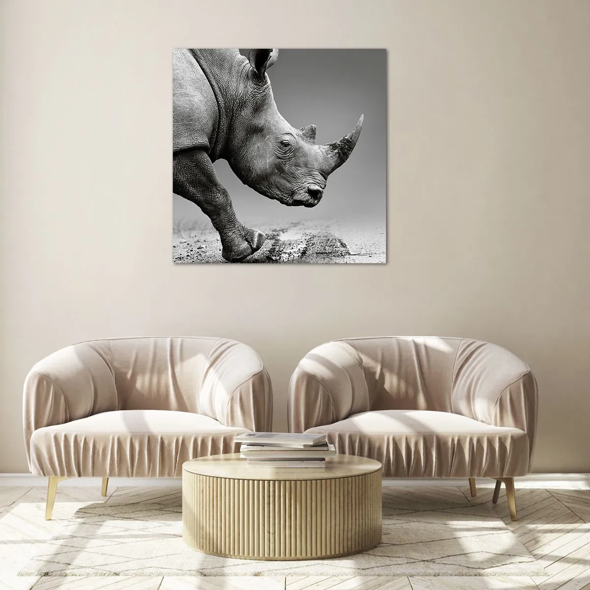 Glasbild - Bild auf glas - Unaufhaltsame Stärke - 50x50 cm