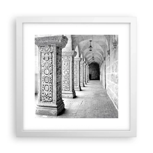 Poster in einem weißen Rahmen - Und wo geht’s hin...? - 30x30 cm