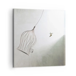 Bild auf Leinwand - Leinwandbild - In seinem Element - 60x60 cm