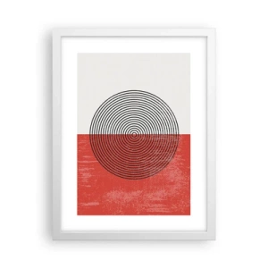 Poster in einem weißen Rahmen - Auf den Punkt gebracht - 30x40 cm