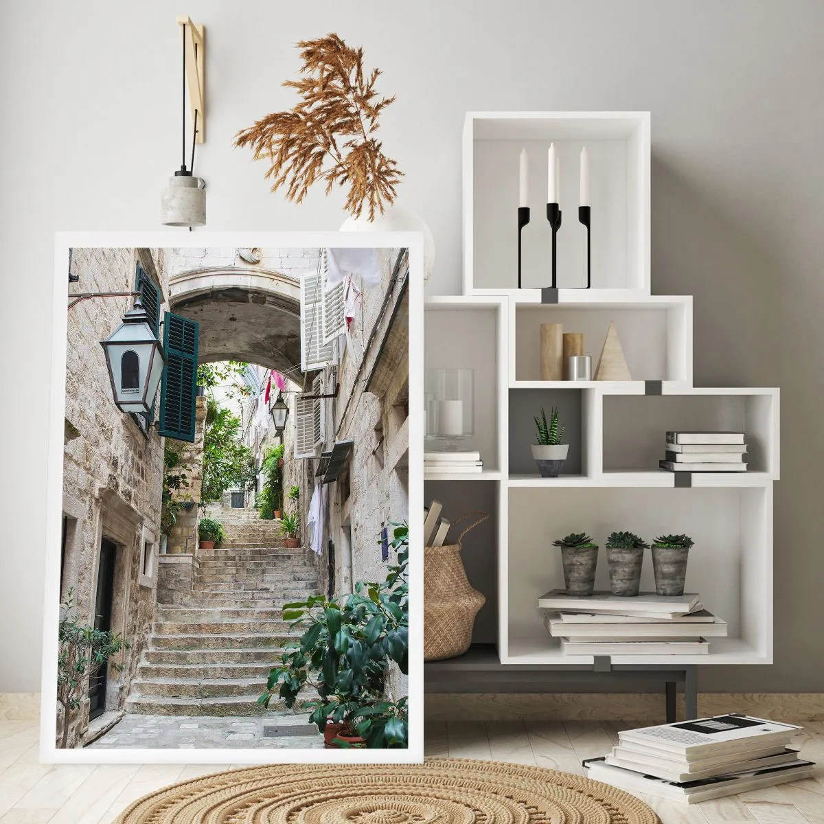 Poster - Eine bezaubernde Gasse - 70x100 cm