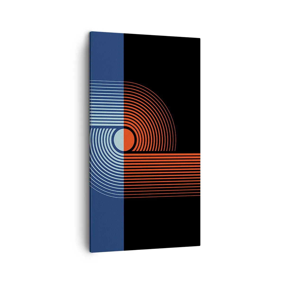 Bild auf Leinwand - Leinwandbild - In einer geometrischen Umarmung - 45x80 cm