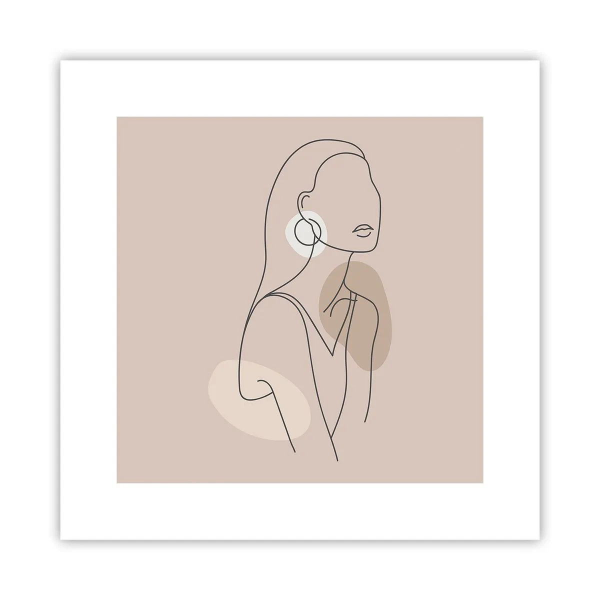 Poster - Mädchenhafte Ikone - 30x30 cm