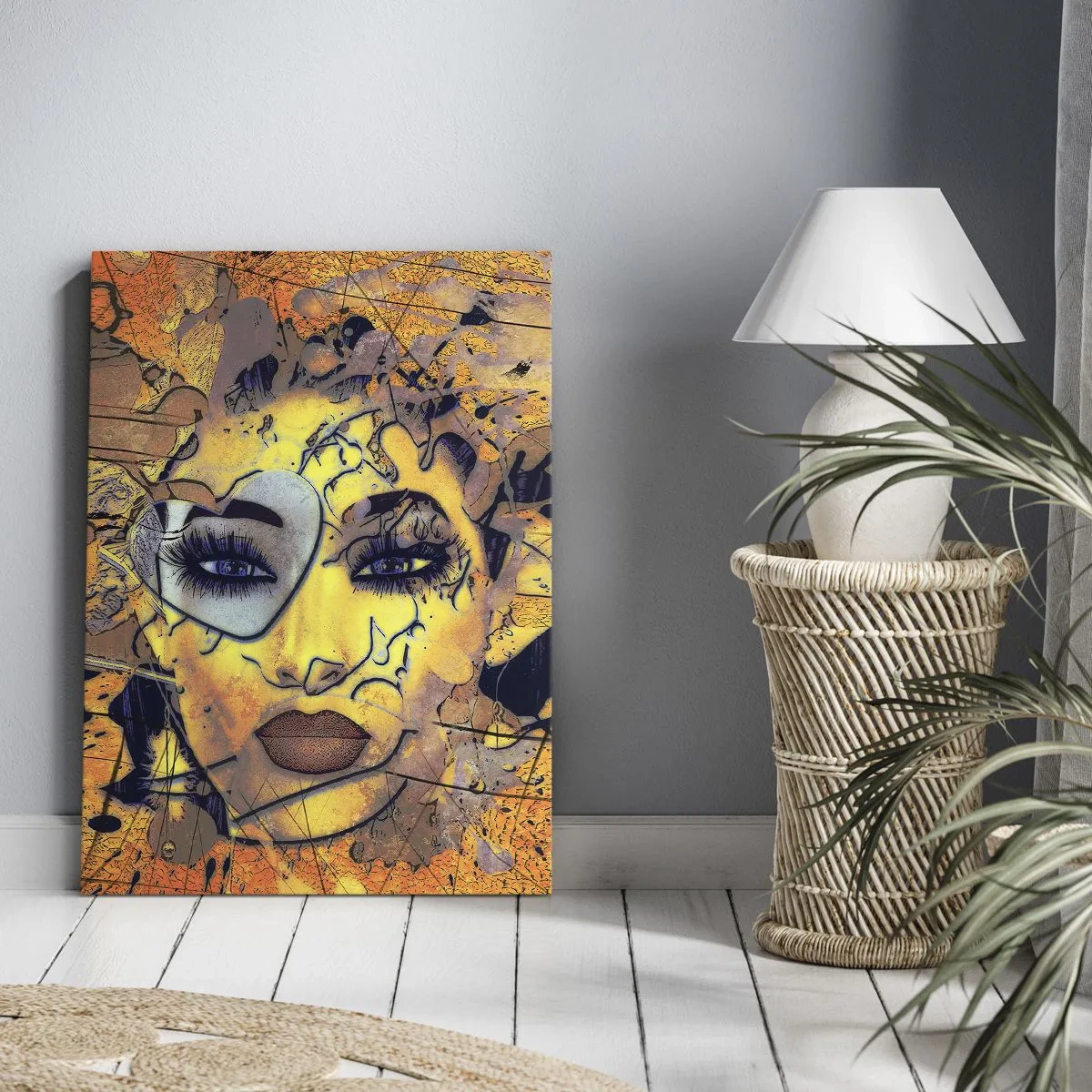Bild auf Leinwand - Leinwandbild - Sonnige Schönheit - 55x100 cm