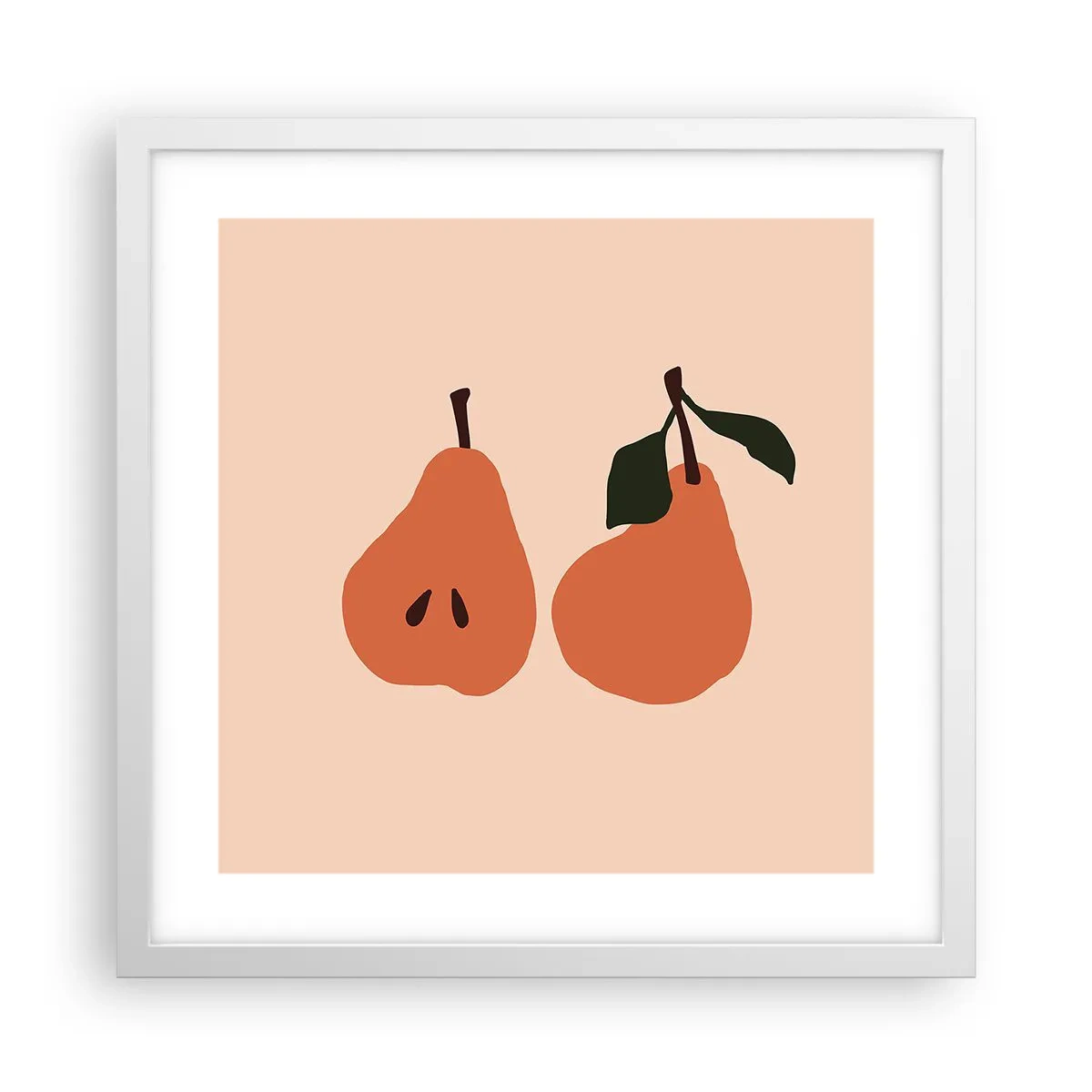 Poster in einem weißen Rahmen - Pure Süße - 40x40 cm