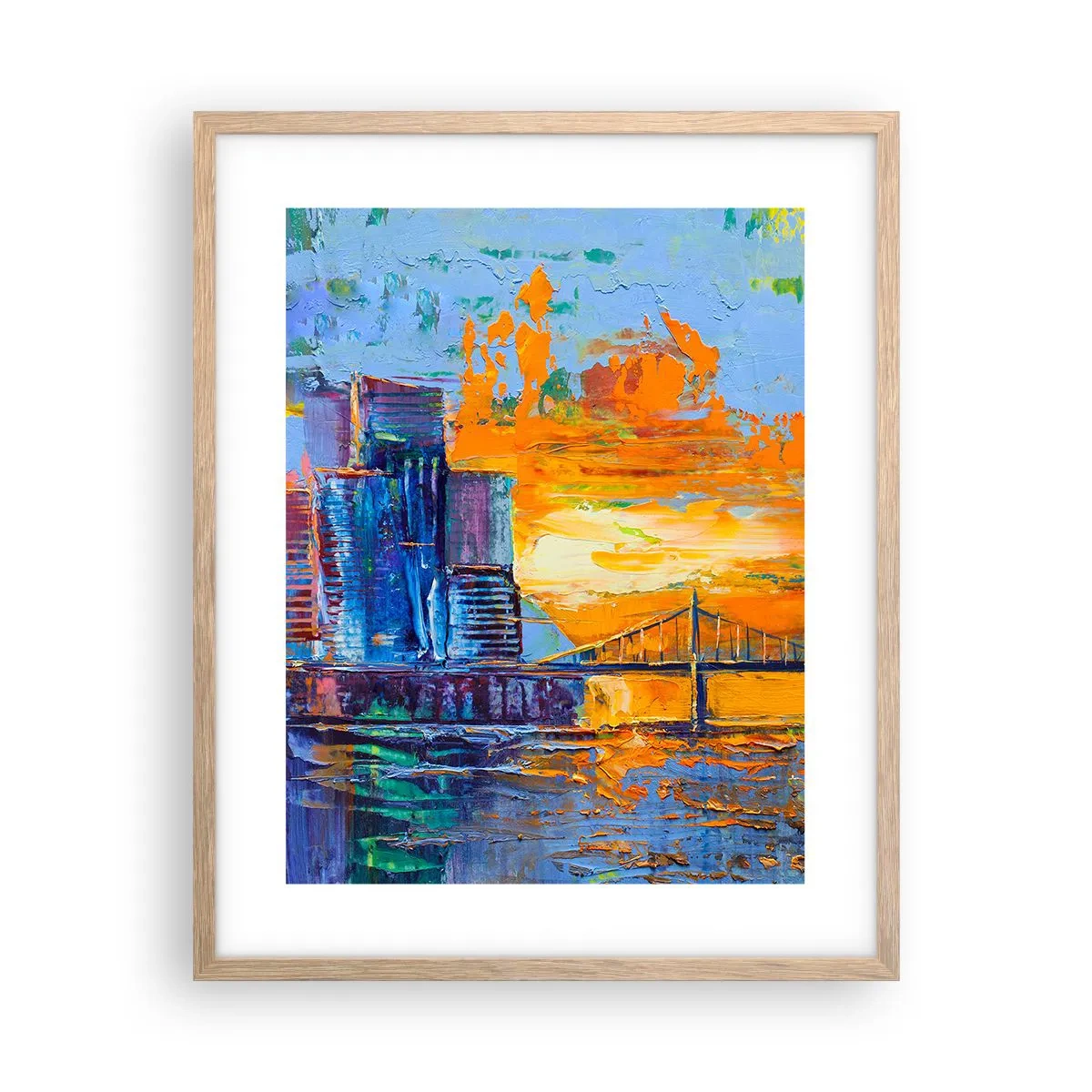 Poster in einem Rahmen aus heller Eiche - Kultur und Natur - 40x50 cm