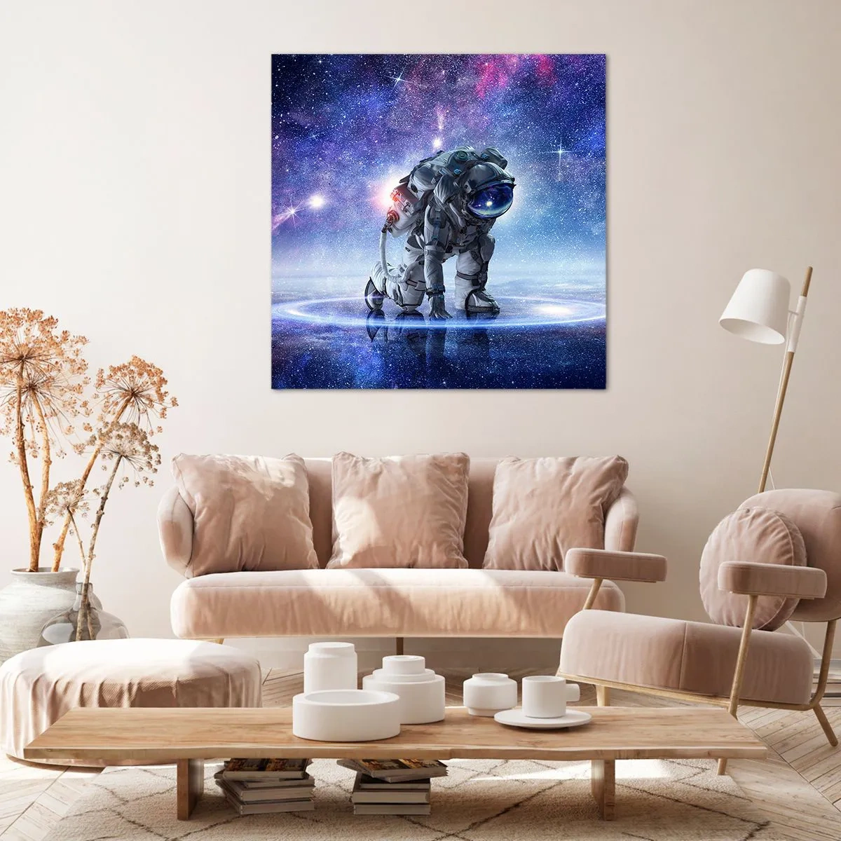 Bild auf Leinwand - Leinwandbild - Der Sternenhimmel über mir - 60x60 cm