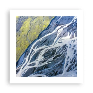 Poster - Felsmalereien der Natur - 40x40 cm