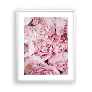 Poster in einem weißen Rahmen - Anschmiegsam und duftend - 40x50 cm